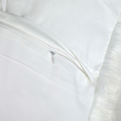 Faux Fur Throw Pillow Covers Soft Warm Fuzzy Cushion Covers Plush Gradient Pillowcase 18"x18"