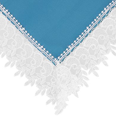 Lace Tablecloth Rectangle Decor Macrame Polyester Table Cover For Kitchen Party Picnic 51"x71"