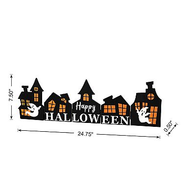 Glitzhome 25"l Halloween Wooden Table Signs