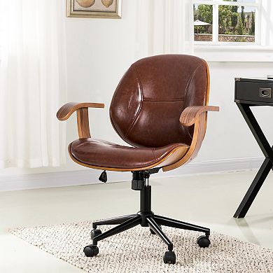 Glitzhome Home Office Chair With Arm