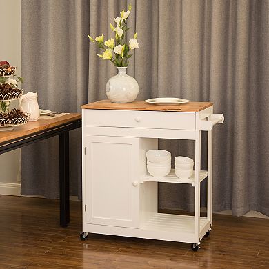 Glitzhome Kitchen Island With Storage