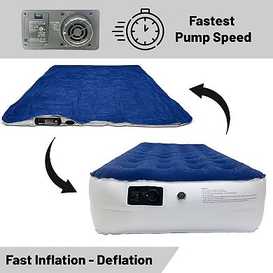 Continental Sleep, 14" Durable Inflatable Air Mattress With Comfort Coil Technology