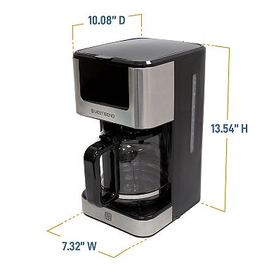 West Bend Stainless Steel 12-Cup Hot & Iced Coffee Maker