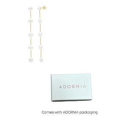 Adornia Gold Tone Freshwater Cultured Pearl Sweeper Earrings