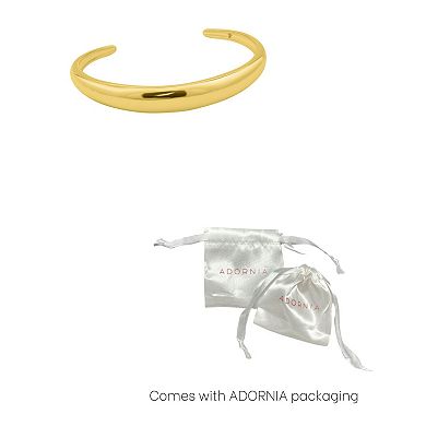 Adornia Gold Tone Dome Cuff Bracelet