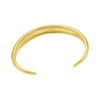 Adornia Gold Tone Dome Cuff Bracelet