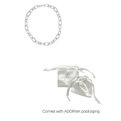 Adornia Silver Tone Chunky Link Necklace