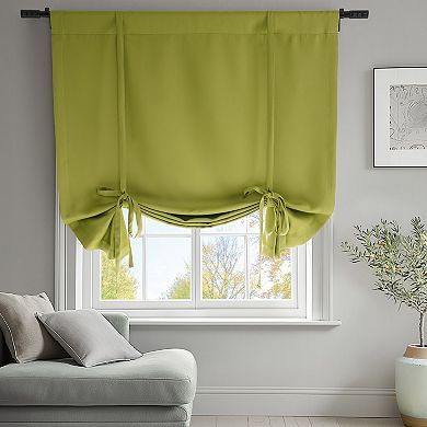 EFF Solid Room Darkening Tie-Up 1 Window Shade Panel