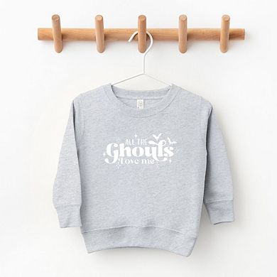 All The Ghouls Love Me Diamonds Toddler Graphic Sweatshirt