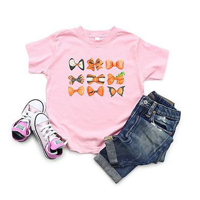 Coquette Girl Halloween Bow Chart Youth Short Sleeve Graphic Tee