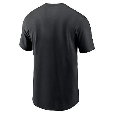 Men's Nike Black Pittsburgh Steelers Rewind Logo Essential T-Shirt