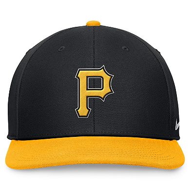 Men's Nike Black/Gold Pittsburgh Pirates Evergreen Two-Tone Snapback Hat