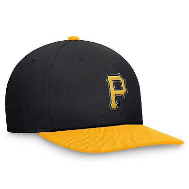 Men's Nike Black/Gold Pittsburgh Pirates Evergreen Two-Tone Snapback Hat