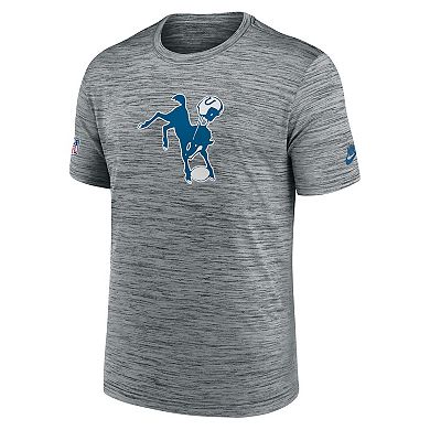 Men's Nike Gray Indianapolis Colts Velocity Alternate Logo Performance T-Shirt