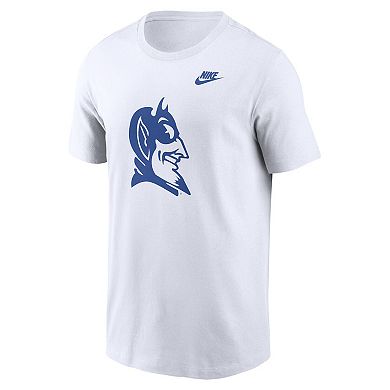 Men's Nike White Duke Blue Devils Legacy Alternate Logo T-Shirt