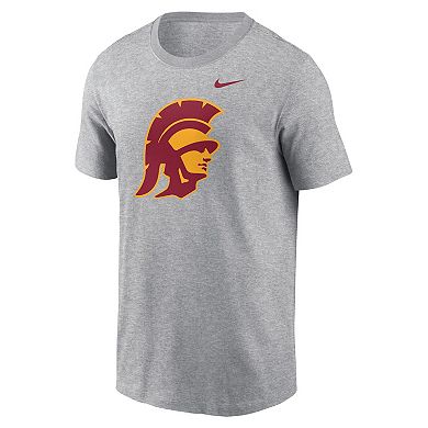 Men's Nike Heather Gray USC Trojans Primetime Evergreen Alternate Logo T-Shirt