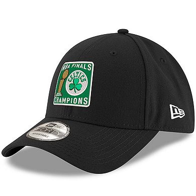 Men's New Era Black Boston Celtics 2024 NBA Finals Champions Squared Up 9FORTY Adjustable Hat