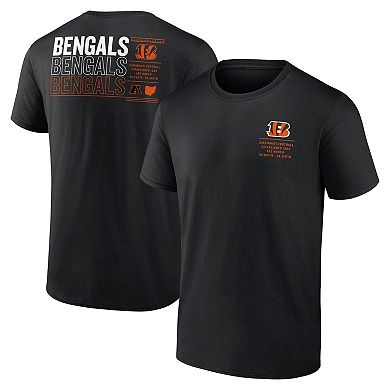 Men's Fanatics Black Cincinnati Bengals Repeat Stats T-Shirt