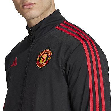 Men's adidas Black Manchester United DNA Full-Zip Track Top