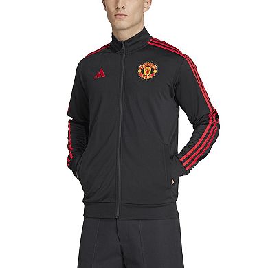 Men's adidas Black Manchester United DNA Full-Zip Track Top