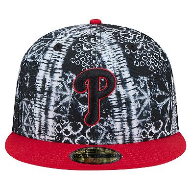 Men's New Era Black Philadelphia Phillies Sands 59FIFTY Fitted Hat