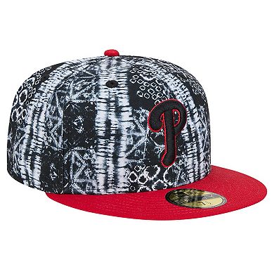 Men's New Era Black Philadelphia Phillies Sands 59FIFTY Fitted Hat