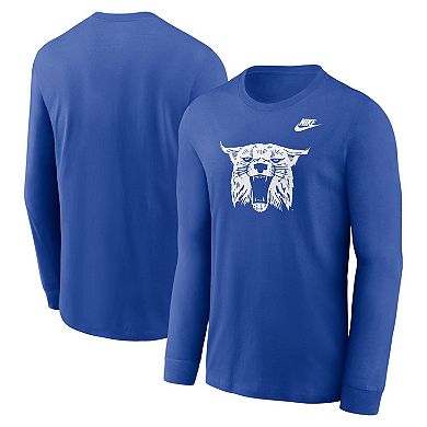 Men's Nike Royal Kentucky Wildcats Legacy Primary Logo Long Sleeve T-Shirt
