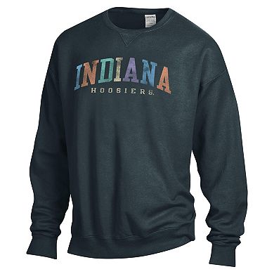 Unisex ComfortWash Gray Indiana Hoosiers Oversized Pullover Sweatshirt