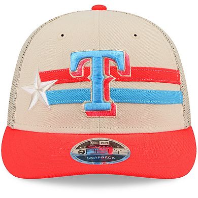 Men's New Era  Cream Texas Rangers 2024 MLB All-Star Game  Meshback Low Profile 9FIFTY Snapback Hat