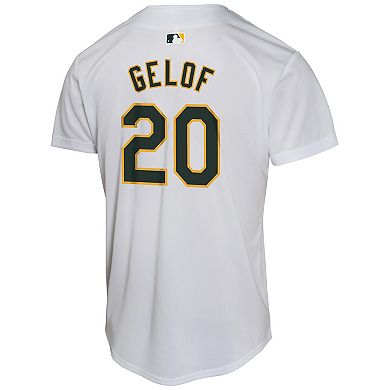 Youth Nike Zack Gelof Gray Oakland Athletics Home Game Player Jersey