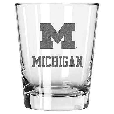 The Memory Company Michigan Wolverines 2-Pack 15oz. Double Old Fashioned Glass Set