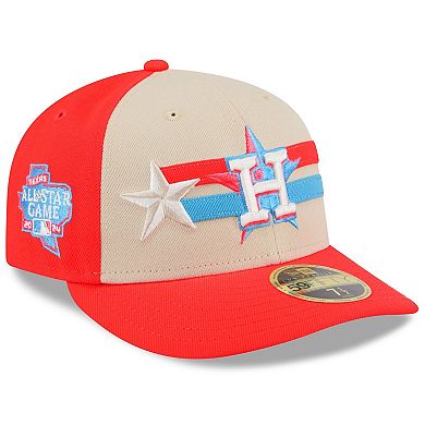 Men's New Era  Cream Houston Astros 2024 MLB All-Star Game  Low Profile 59FIFTY Fitted Hat