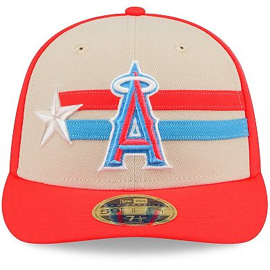 Men's New Era  Cream Los Angeles Angels 2024 MLB All-Star Game  Low Profile 59FIFTY Fitted Hat