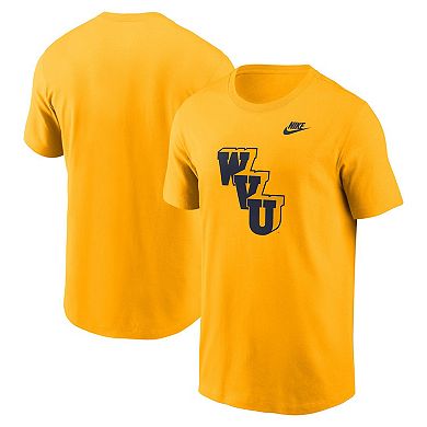 Men's Nike Gold West Virginia Mountaineers Legacy Alternate Logo T-Shirt