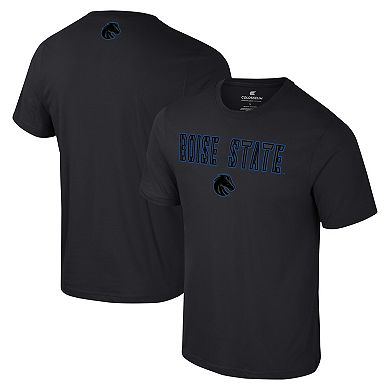 Men's Colosseum Black Boise State Broncos Color Pop Active Blend T-Shirt