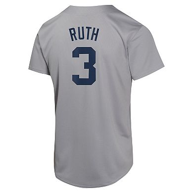 Youth Nike Babe Ruth Gray New York Yankees Cooperstown Collection Limited Player Jersey
