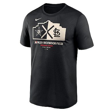 Men's Nike  Black St. Louis Cardinals 2024 Rickwood Classic Legend T-Shirt