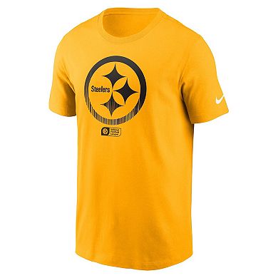 Men's Nike Gold Pittsburgh Steelers Faded Essential T-Shirt