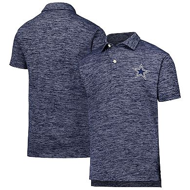 Youth Wes & Willy Navy Dallas Cowboys Cloudy Yarn Polo