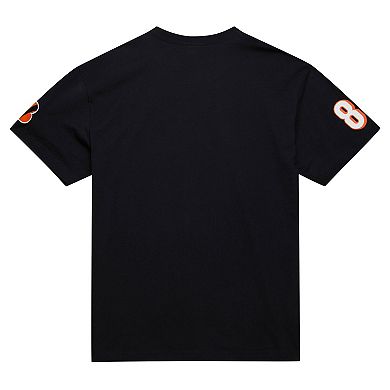 Men's Mitchell & Ness Chad Johnson Black Cincinnati Bengals Retired Player Nickname T-Shirt