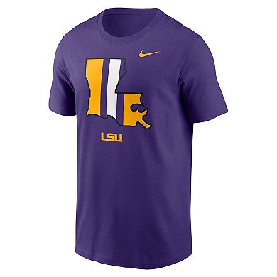 Men's Nike Purple LSU Tigers Legacy Alternate Logo T-Shirt