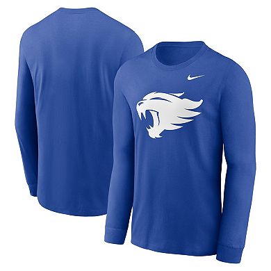 Men's Nike Royal Kentucky Wildcats Alternate Logo Long Sleeve T-Shirt
