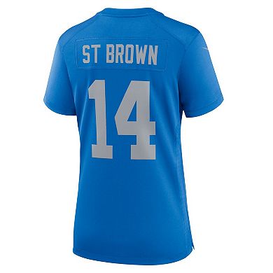 Women's Nike Amon-Ra St. Brown Blue Detroit Lions Alternate Game Jersey