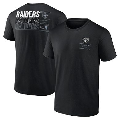 Men's Fanatics Black Las Vegas Raiders Repeat Stats T-Shirt