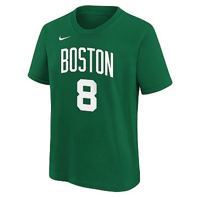 Youth Nike Kristaps Porzingis Kelly Green Boston Celtics Icon Name & Number T-Shirt