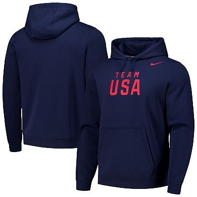 Men's Nike Navy Team USA Club Fleece Pullover Hoodie