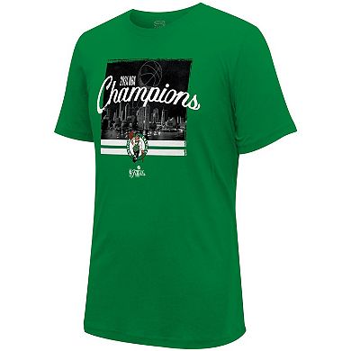 Men's Stadium Essentials Kelly Green Boston Celtics 2024 NBA Finals Champions Skyline T-Shirt