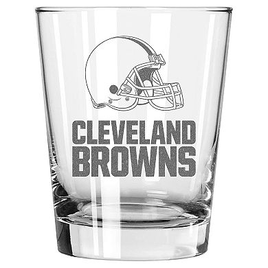 The Memory Company Cleveland Browns 2-Pack 15oz. Double Old Fashioned Glass Set