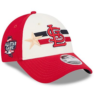 Men's New Era  Cream/Red St. Louis Cardinals 2024 MLB All-Star Game  9FORTY Adjustable Hat