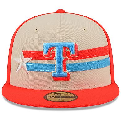 Men's New Era  Cream Texas Rangers 2024 MLB All-Star Game  59FIFTY Fitted Hat
